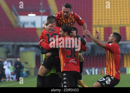 Benevento, Italien. 20. Dez, 2020. Happiness Benevento während Benevento Calcio vs Genua CFC, Italian Football Serie EIN Spiel in benevento, Italien, Dezember 20 2020 Kredit: Unabhängige Fotoagentur/Alamy Live Nachrichten Stockfoto