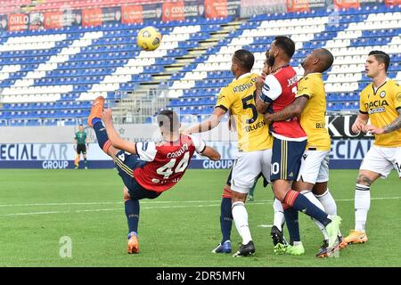 Cagliari, Italien. Dezember 2020. Cagliari, Italien, Sardegna Arena, 20. Dezember 2020, Andrea Carboni von Cagliari Calcio während Cagliari Calcio vs Udinese Calcio - Italienische Fußball Serie A Spiel Credit: Luigi Canu/LPS/ZUMA Wire/Alamy Live News Stockfoto