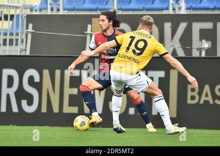 Cagliari, Italien. Dezember 2020. Cagliari, Italien, Sardegna Arena, 20. Dezember 2020, Riccardo Sottil von Cagliari Calcio während Cagliari Calcio vs Udinese Calcio - Italienische Fußball Serie A Spiel Kredit: Luigi Canu/LPS/ZUMA Wire/Alamy Live News Stockfoto