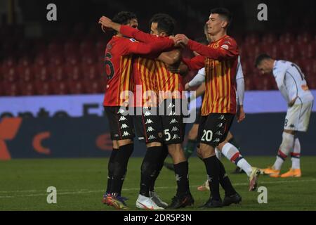 Benevento, Italien. 20. Dez, 2020. Happiness Benevento während Benevento Calcio vs Genua CFC, Italian Football Serie EIN Spiel in benevento, Italien, Dezember 20 2020 Kredit: Unabhängige Fotoagentur/Alamy Live Nachrichten Stockfoto