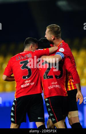 Benevento, Italien. 20. Dez, 2020. Esultanza Benevento während Benevento Calcio vs Genua CFC, Italienische Fußball Serie EIN Spiel in benevento, Italien, Dezember 20 2020 Kredit: Unabhängige Fotoagentur/Alamy Live Nachrichten Stockfoto