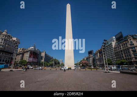 Obelisco de Buenos Aires Stockfoto