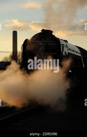 'Tornado' auf dem Schuppen in Didcot. Stockfoto