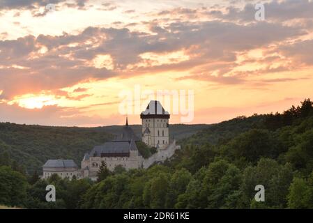 Schloss Karlstejn in Böhmen Tschechien Stockfoto