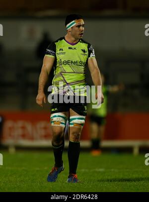 Der Sportplatz, Galway, Connacht, Irland. Dezember 2020. European Champions Cup Rugby, Connacht versus Bristol Bears; Connacht Kapitän Paul Boyle Credit: Action Plus Sports/Alamy Live News Stockfoto