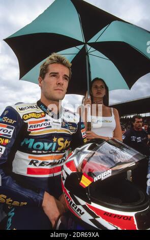 Carlos Checa (SP), Honda 500, Tschechische Republik Moto GP 1998, Brünn Stockfoto