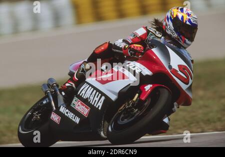 Norick Abes (JPN), Yamaha 500, Malaysian GP Moto 1998, Johor Stockfoto