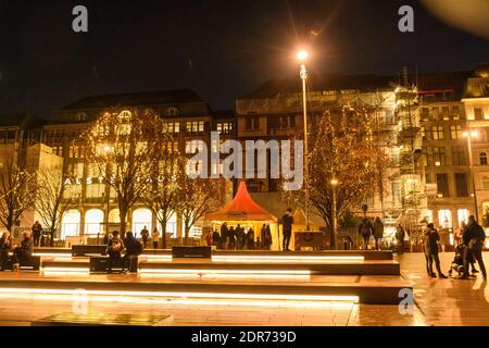 Hamburg im Advent während der Corona Pandemie im Dezember 2020 Stockfoto