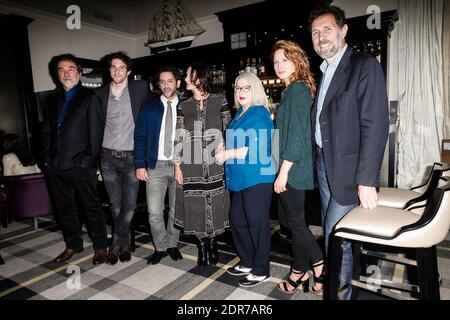 Die Jurymitglieder Gilles Sacuto, Julie Piaton, Manu Payet, Josiane Balasko, Claude Perron, Olivier Marchal und Alexis rault nahmen an der Eröffnungsfeier des 2. Internationalen Filmfestivals Saint-Jean-De-Luz im Cinema Le Select. In Saint-Jean-De-Luz, Frankreich am 6. Oktober 2015 Teil. Foto von Maxime-Reynaud/APS Medias/ABACAPRESS.COM Stockfoto