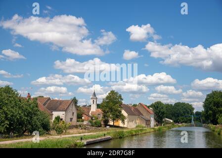 Canal de Nivernais in Morvan, Frankreich Stockfoto