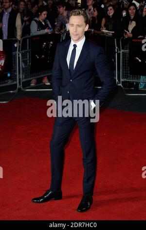 Tom Hiddleston bei der High Rise Premiere im Rahmen des 59. BFI London Film Festival am Odeon Leicester Square in London, Großbritannien, am 9. Oktober 2015. Foto von Aurore Marechal/ABACAPRESS.COM Stockfoto