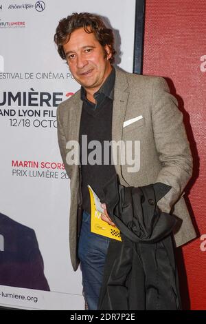 Der französische Komiker Laurent Gerra präsentiert den Film Que La Bete Meure im Kino Pathe Cordeliers während des 7. Festival Lumiere in Lyon, Frankreich am 12. Oktober 2015. Foto Julien Reynaud/APS-Medias/ABACAPRESS.COM Stockfoto