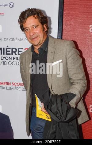 Der französische Komiker Laurent Gerra präsentiert den Film Que La Bete Meure im Kino Pathe Cordeliers während des 7. Festival Lumiere in Lyon, Frankreich am 12. Oktober 2015. Foto Julien Reynaud/APS-Medias/ABACAPRESS.COM Stockfoto