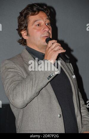 Der französische Komiker Laurent Gerra präsentiert den Film Que La Bete Meure im Kino Pathe Cordeliers während des 7. Festival Lumiere in Lyon, Frankreich am 12. Oktober 2015. Foto Julien Reynaud/APS-Medias/ABACAPRESS.COM Stockfoto