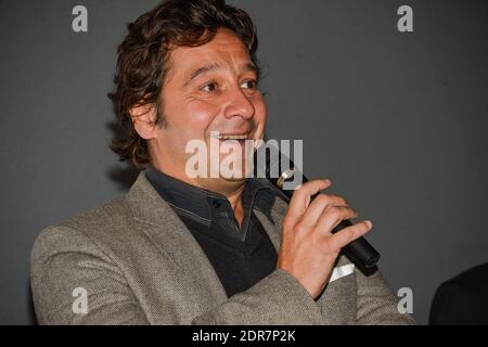 Der französische Komiker Laurent Gerra präsentiert den Film Que La Bete Meure im Kino Pathe Cordeliers während des 7. Festival Lumiere in Lyon, Frankreich am 12. Oktober 2015. Foto Julien Reynaud/APS-Medias/ABACAPRESS.COM Stockfoto