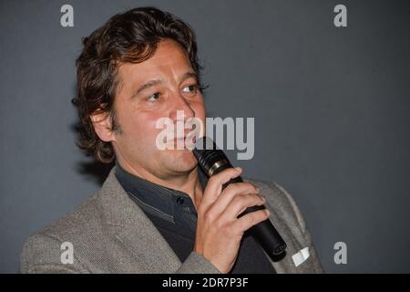 Der französische Komiker Laurent Gerra präsentiert den Film Que La Bete Meure im Kino Pathe Cordeliers während des 7. Festival Lumiere in Lyon, Frankreich am 12. Oktober 2015. Foto Julien Reynaud/APS-Medias/ABACAPRESS.COM Stockfoto