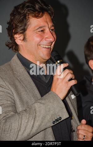 Der französische Komiker Laurent Gerra präsentiert den Film Que La Bete Meure im Kino Pathe Cordeliers während des 7. Festival Lumiere in Lyon, Frankreich am 12. Oktober 2015. Foto Julien Reynaud/APS-Medias/ABACAPRESS.COM Stockfoto