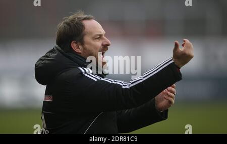 firo Fuvuball, Fußball, 14.12.2013 3. Bundesliga, Saison 2013/2014 SC SCP Preuvuen Preussen Mvºnster RB Leipzig Gesture Coach Leipzig: Alexander Zorniger weltweit im Einsatz Stockfoto