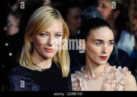 Cate Blanchett und Rooney Mara bei der Premiere von Carol im Rahmen des 59. BFI London Film Festival am 14. Oktober 2015 auf dem Odeon Leicester Square in London, Großbritannien. Foto von Aurore Marechal/ABACAPRESS.COM Stockfoto