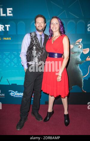 Komponist Michael Giacchino beim 'Ratatouille Cine Concert' Photocall im Le Grand Rex in Paris, Frankreich am 17. Oktober 2015. Foto von Maxime Reynaud/APS-Medias/ABACAPRESS.COM Stockfoto