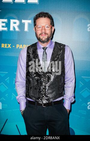 Komponist Michael Giacchino beim 'Ratatouille Cine Concert' Photocall im Le Grand Rex in Paris, Frankreich am 17. Oktober 2015. Foto von Maxime Reynaud/APS-Medias/ABACAPRESS.COM Stockfoto