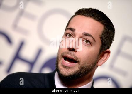 Zachary Levi nimmt an der People's Choice Awards 2016 - Nominations Pressekonferenz im Paley Center for Media am 3. November 2015 in Beverly Hills, Los Angeles, CA, USA Teil. Foto von Lionel Hahn/ABACAPRESS.COM Stockfoto