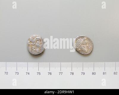 Münzstätte: Rom, Magistrat: C. Vibius Pansa, Denarius aus Rom, 90 v. Chr., Silber, 3.89 g, 8:00, 16.2 mm, Made in Rome, Roman, 1. Jahrhundert v. Chr., Numismatik Stockfoto