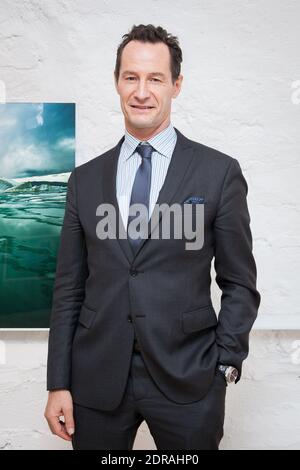 Sebastian Copeland besucht seine Fotoausstellung von Napapiri «Arctica, The Vanishing North», die am 03. Dezember 2015 in der Galerie Yann Arthus-Bertrand in Paris, Frankreich, gezeigt wird. Foto von Audrey Poree/ ABACAPRESS.COM Stockfoto