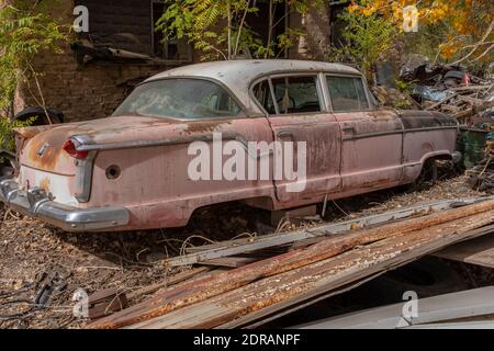 Liquidation eines Autoschrottplatzes in Albuquerque, New Mexico Stockfoto