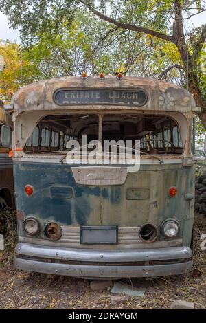Liquidation eines Autoschrottplatzes in Albuquerque, New Mexico Stockfoto