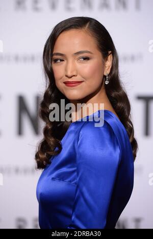 Grace Dove nimmt an der Premiere von 20th Century Fox und Regency Enterprises The Revenant am 16. Dezember 2015 im TCL Chinese Theatre in Los Angeles, CA, USA, Teil. Foto von Lionel Hahn/ABACAPRESS.COM Stockfoto