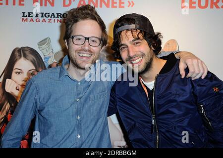 Le realisateur Rudi Rosenberg et Max Boublil assistent a l'avant-Premiere du fim 'Le Nouveau' a l'UGC Cine Cite Bercy a Paris, France le 21 Decembre 2015. Foto von Aurore Marechal/ABACAPRESS.COM Stockfoto