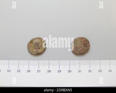 Herrscher: Severus Alexander, Kaiser von Rom, 208–235 n. Chr., regiert 222–35 n. Chr., Münzstätte: Rom, Denar von Severus Alexander, Kaiser von Rom, 228–31, Silber, 2.36 g, 7:00, 19.5 mm, Made in Rome, Italy, Roman, 3. Jahrhundert n. Chr., Numismatik Stockfoto