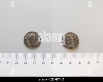 Herrscher: Severus Alexander, Kaiser von Rom, 208–235 n. Chr., regiert 222–35 n. Chr., Denar von Severus Alexander, Kaiser von Rom aus Unbekannt, 231–35, Basis, 3.03 g, 1:00, 19.5 mm, Made in Roman Empire, Roman, 3. Jahrhundert n. Chr., Numismatik Stockfoto