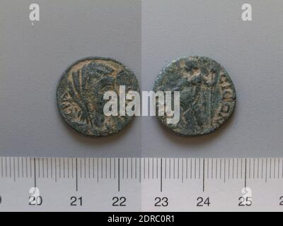 Münzstätte: Aphrodisias, Münze von Aphrodisias, 2. Jahrhundert n. Chr., Kupfer, 3.87 g, 6:00, 19.5 mm, hergestellt in Aphrodisias, Griechisch, 2. Jahrhundert n. Chr., Numismatik Stockfoto