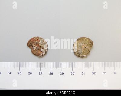 Herrscher: Severus Alexander, Kaiser von Rom, 208–235 n. Chr., regiert 222–35 n. Chr., Denar von Severus Alexander, Kaiser von Rom aus Unbekannt, 222–28, Basis, 1.63 g, 12:00, 20.5 mm, Made in Roman Empire, Roman, 3. Jahrhundert n. Chr., Numismatik Stockfoto