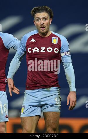 West Bromwich, Großbritannien. Dezember 2020. Jack Grealish von Aston Villa während des Premier League Spiels in den Hawthorns, West Bromwich (Foto von Martyn Haworth/Focus Images/Sipa USA) 20/12/2020 Kredit: SIPA USA/Alamy Live News Stockfoto