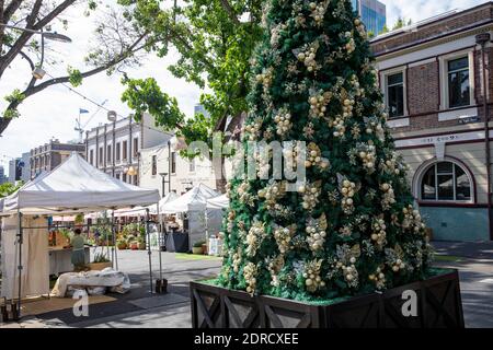 The Rocks historische Gegend von Sydney und Weihnachtsmärkte, Sydney, Australien Stockfoto