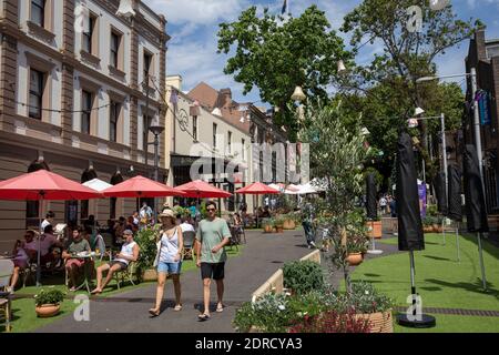 The Rocks historische Gegend von Sydney und Weihnachtsmärkte, Sydney, Australien Stockfoto