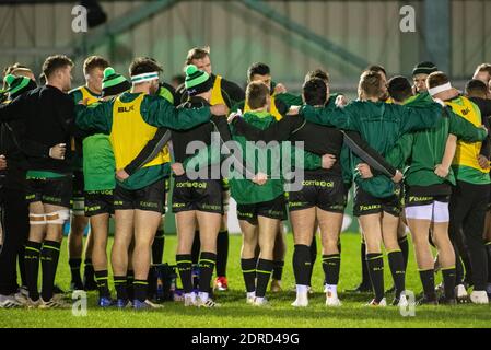 Galway, Irland. Dezember 2020. Connacht Spieler während der Heineken Champions Cup Runde 2, Pool B Spiel zwischen Connacht Rugby und Bristol Bears auf dem Sportplatz in Galway, Irland am 20. Dezember 2020 (Foto von Andrew SURMA/ Quelle: SIPA USA/Alamy Live News Stockfoto