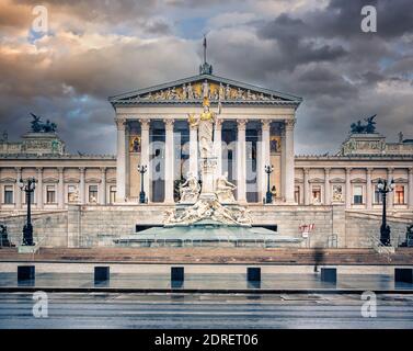 Nationalrat in Wien, Österreich Stockfoto