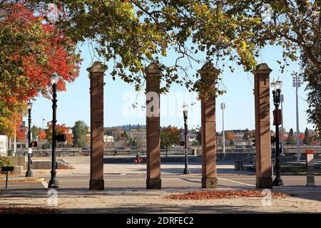 Portland, Oregon: Ankeny Square in der Innenstadt von Portland