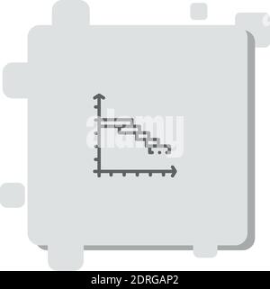 gantt-Diagramm Vektor-Symbol Moderne einfache Vektor-Illustration Stock Vektor