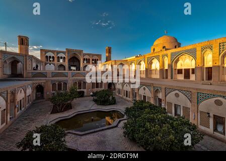 23. Oktober 2018. Agha Bozorg Moschee, Kashan, Iran Stockfoto