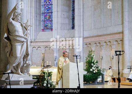 Lyon (Frankreich), 20. Dezember 2020. Erzbischof Olivier de Germay wurde diesen Sonntag offiziell zum Erzbischof der Diözese Lyon ernannt. Er ersetzt Archb Stockfoto