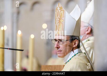 Lyon (Frankreich), 20. Dezember 2020. Erzbischof Olivier de Germay wurde diesen Sonntag offiziell zum Erzbischof der Diözese Lyon ernannt. Er ersetzt Archb Stockfoto