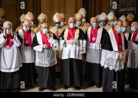 Lyon (Frankreich), 20. Dezember 2020. Erzbischof Olivier de Germay wurde diesen Sonntag offiziell zum Erzbischof der Diözese Lyon ernannt. Er ersetzt Archb Stockfoto