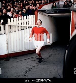 Aktenfoto vom 08-03-1969 von Nobby Stiles, Manchester United. Stockfoto