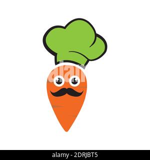 Carrot Logo Vorlage Vektor-Design Stock Vektor