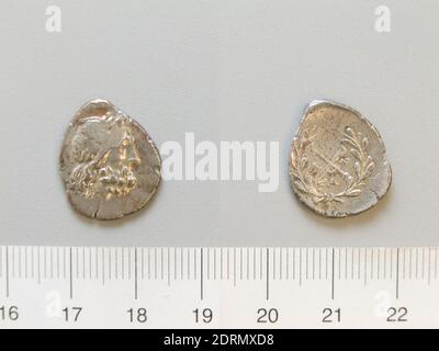 Münzstätte: Achaean League, Münze von Elis, 191–146 v. Chr., Silber, 2.38 g, 12:00, 18.6 mm, hergestellt in Achaea, Griechisch, 2. Jahrhundert v. Chr., Numismatik Stockfoto